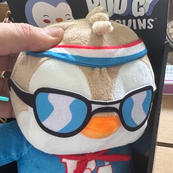 Pudgy Penguins 12-inch White-Brown Huggable Plush with Multicolor Accessories - Picture 7 of 8